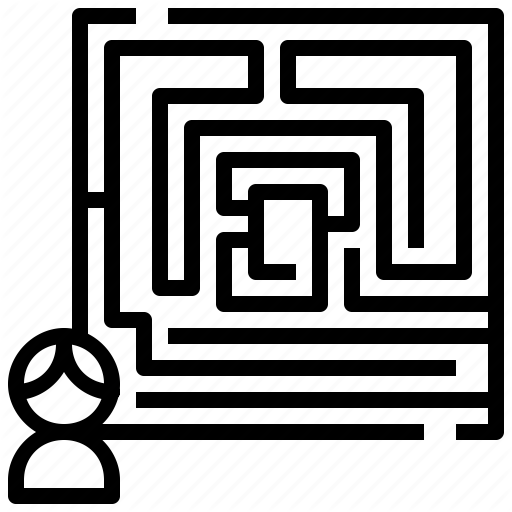 512x512 And, Business, Labyrinth, Maze, Path, Road, Way Icon