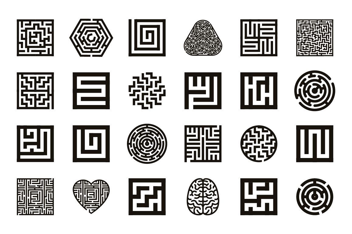 1159x773 Labyrinth Icon Setlabyrinth Icon Set