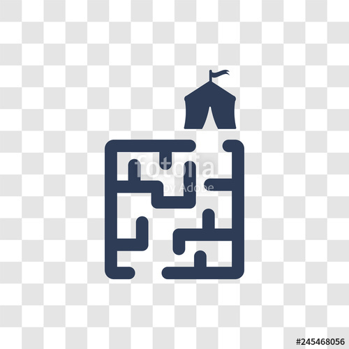 500x500 Labyrinth Icon Vector Stock Image And Royalty Free Vector