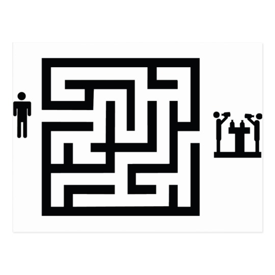 540x540 Pub Labyrinth Icon Postcard