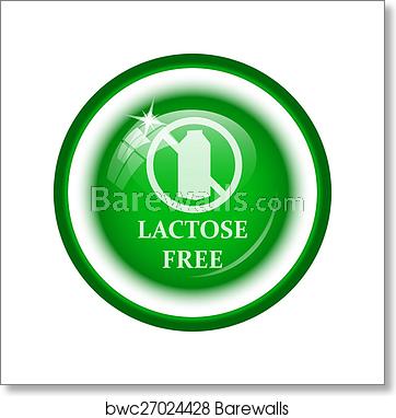 362x382 Lactose Free Icon, Art Print Barewalls Posters Prints