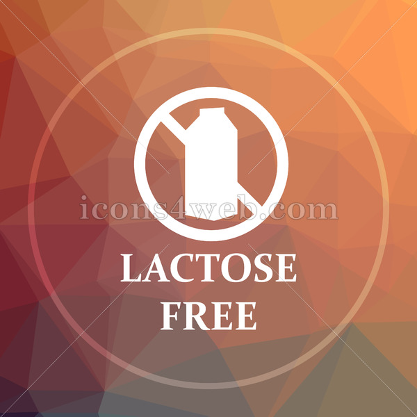 600x600 Lactose Free Low Poly Icon Website Low Poly Icon