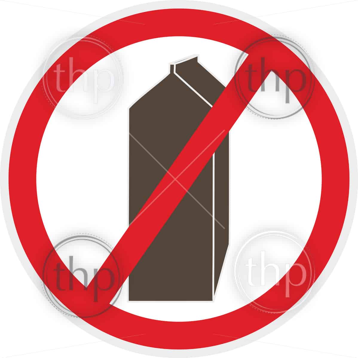 1198x1198 Lactose Free Vector Icon In Flat Style For Food Allergy Concept