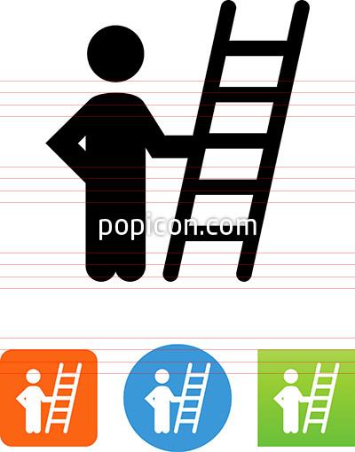 400x510 Person Holding Ladder Icon