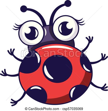 450x466 Ladybug Icon, Cartoon Style Ladybug Icon Cartoon Illustration