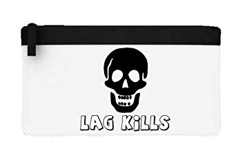 355x222 Lag Kills Skull Icon Gamer Gaming Statement Flat Pencil Case
