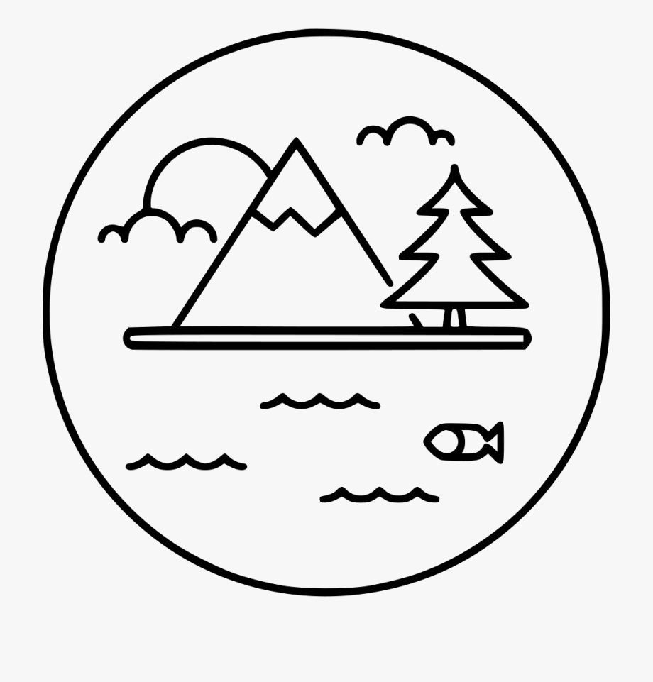 920x961 Mountain Lake Icon Png, Cliparts Cartoons