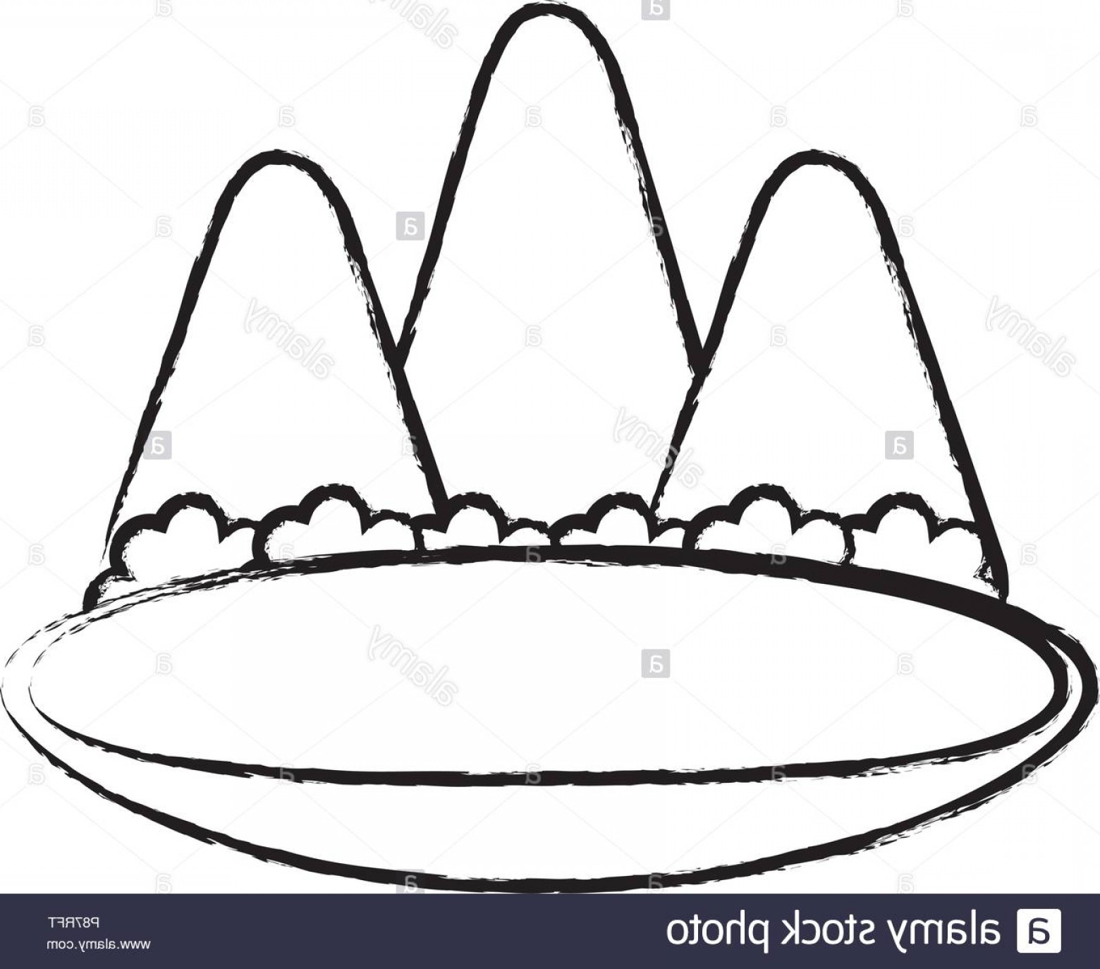 1560x1374 Mountains And Lake Icon Over White Background Vector Illustration