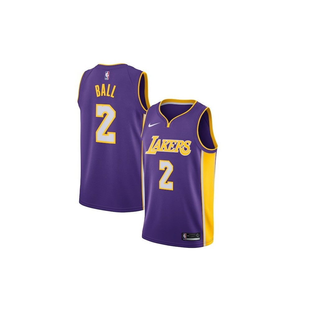 1000x1000 Nike Nba Los Angeles Lakers Lonzo Ball Purple Swingman Jersey