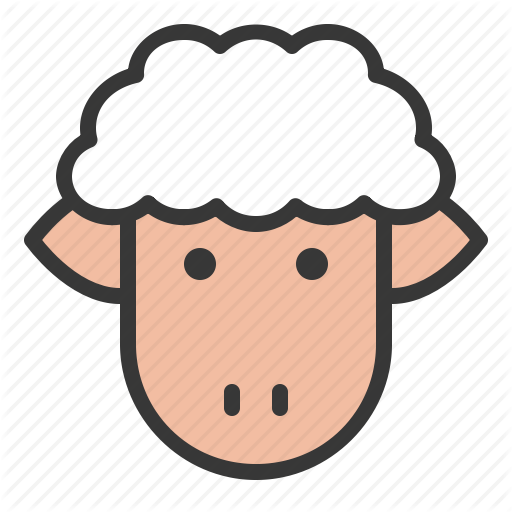 512x512 Animal, Cute, Face, Farm, Head, Lamb, Sheep Icon