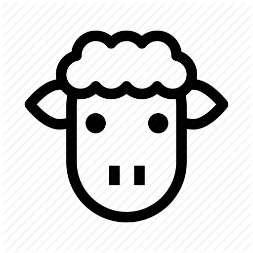 512x512 Animal, Lamb, Sheep, Sheep Face, Wool Icon