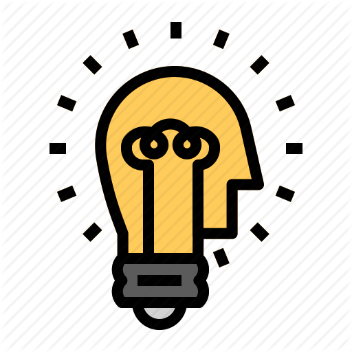 512x512 Brain, Idea, Lamp Icon