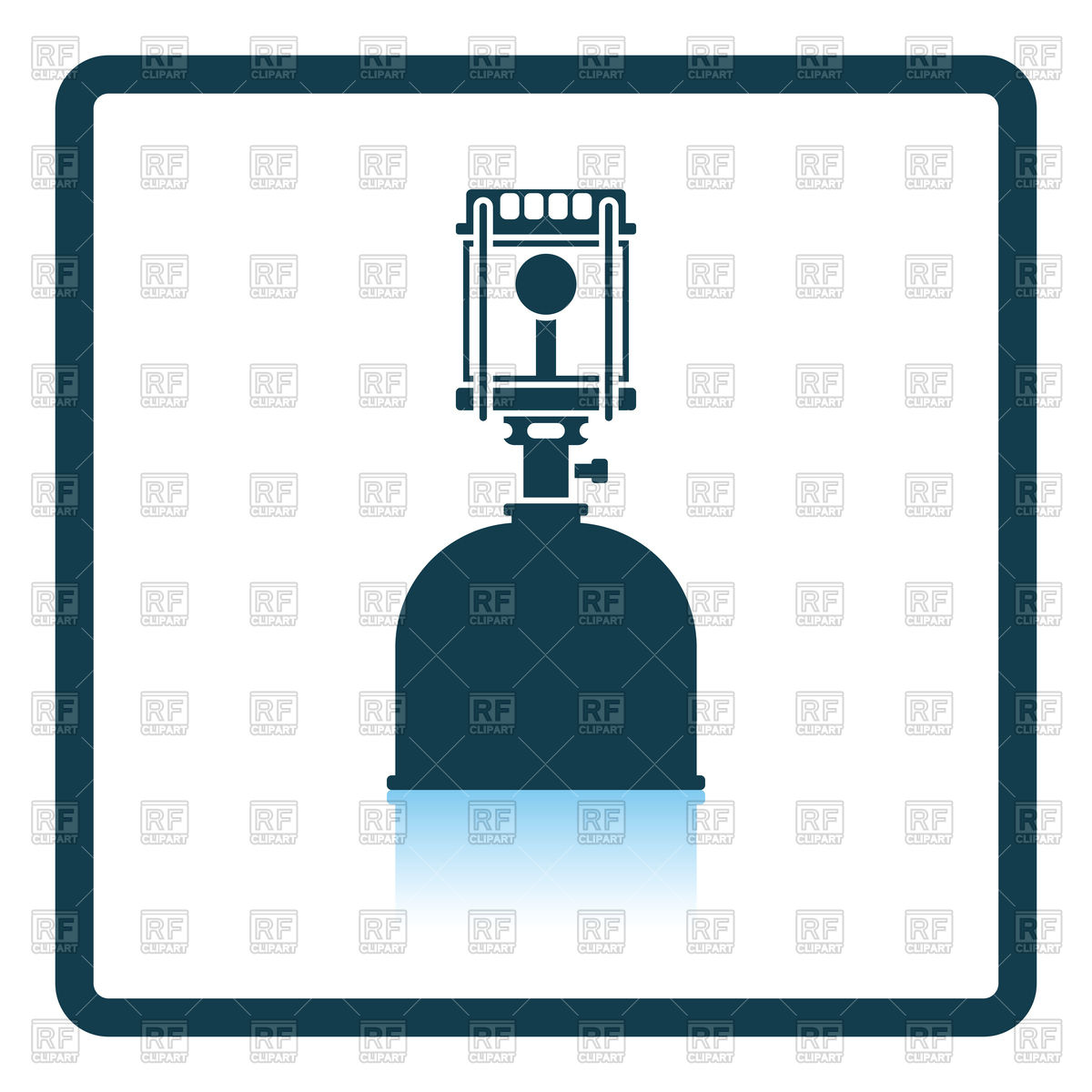 1200x1200 Shadow Reflection Design Of Camping Gas Burner Lamp Icon Vector