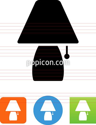 400x519 Vector Table Lamp Icon