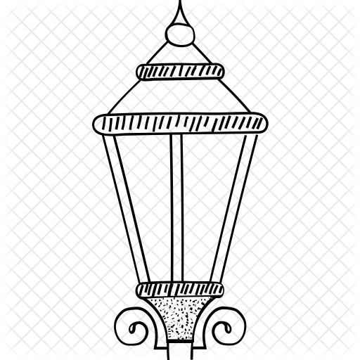 512x512 Lamppost Icon Of Line Style