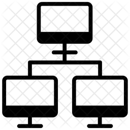 256x256 Lan Icon Of Glyph Style