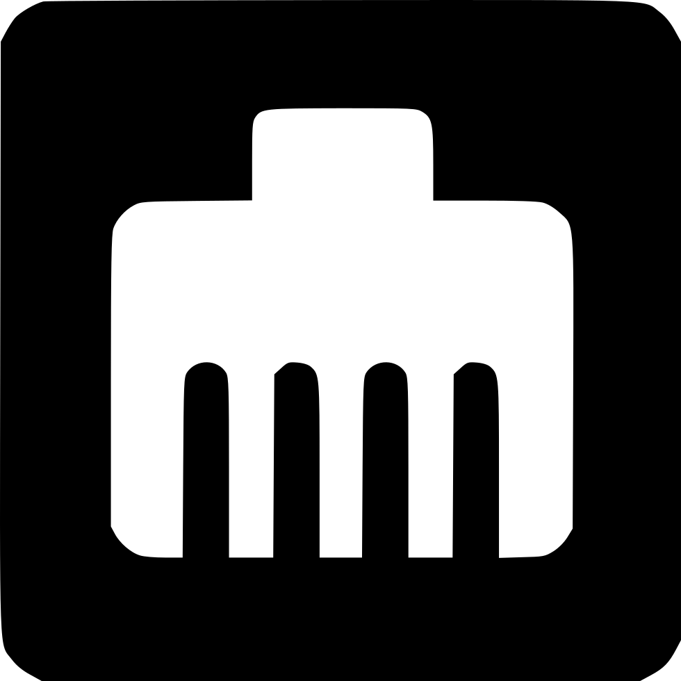 980x980 Network Lan Plug Boxed Png Icon Free Download