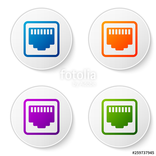 500x500 Color Network Port