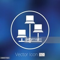 200x200 Network Vector Icon Networking Wired Lan Web Stock Vectors