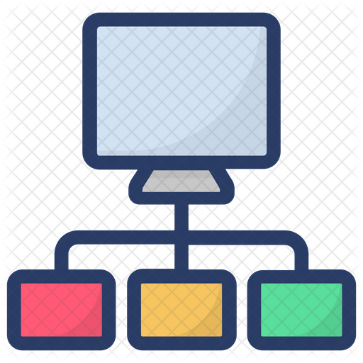 Lan Network Icon Of Colored Outline Style 512x512 Lan Network Icon Of Colored Outline Style