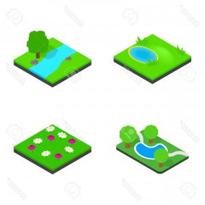 300x300 Photostock Vector Flat Design Floating Piece Of Land Icon Vector
