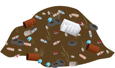 400x239 Landfill Illustration Of Landfill Symbol,vector,illustration