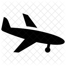 256x256 Landing Icon Of Glyph Style