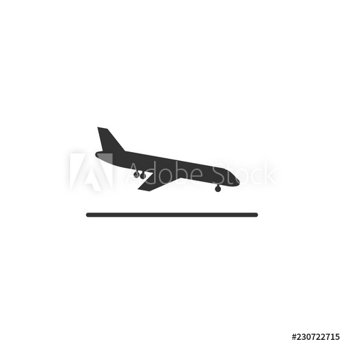 500x500 Plane Landing Icon Element Of Airport Icon For Mobile Concept