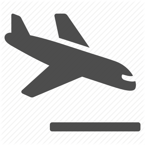 512x512 Airplane, Airport, Crash, Flight, Landing, Plane, Runway Icon