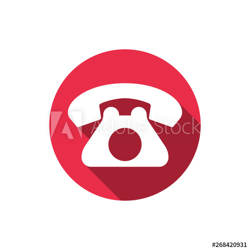 Old Phone Icon In Trendy Flat Style Isolated On Background 500x500 Old Phone Icon In Trendy Flat Style Isolated On Background