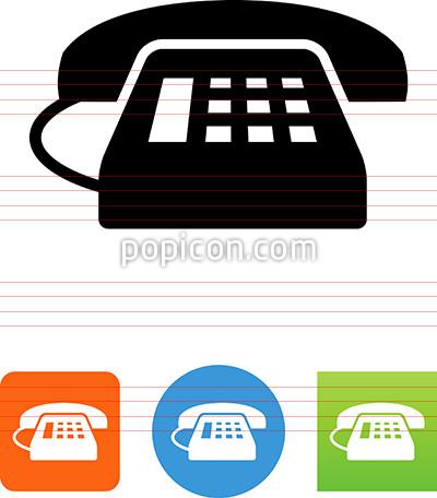 400x456 Landline Phone With Caller Id Screen Icon
