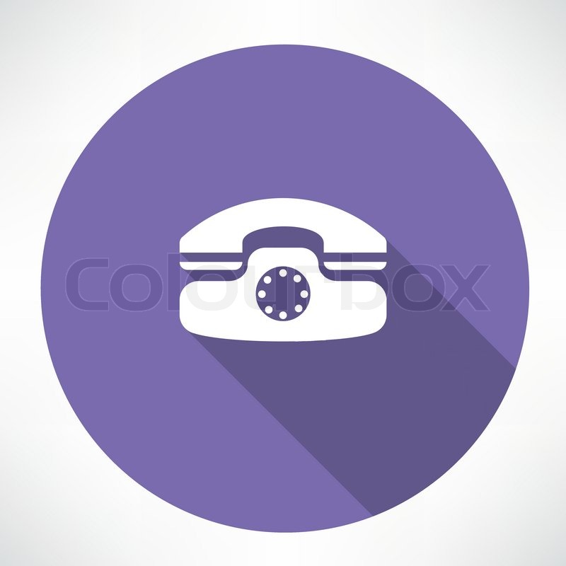 800x800 Landline Phone Icon Stock Vector Colourbox