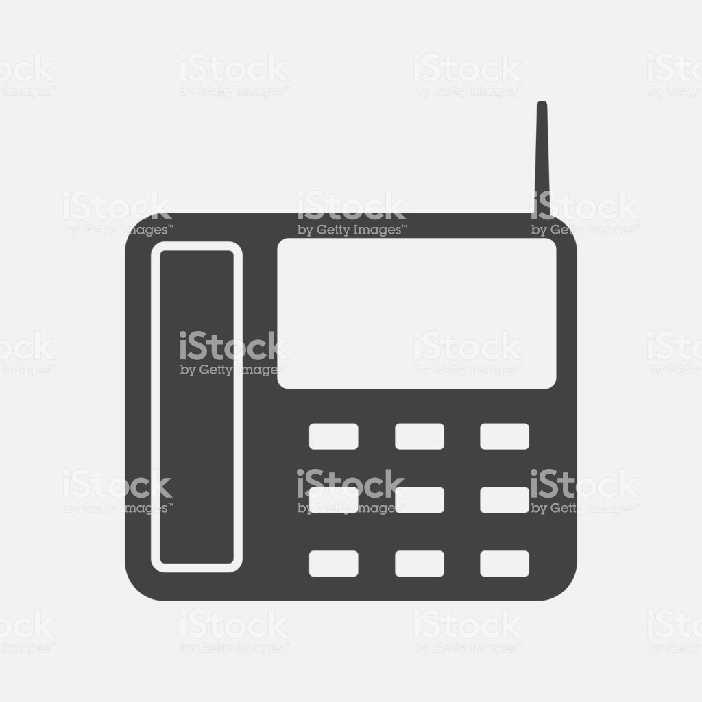1024x1024 Vector Icon Landline Phone With Buttons Clipart Portal