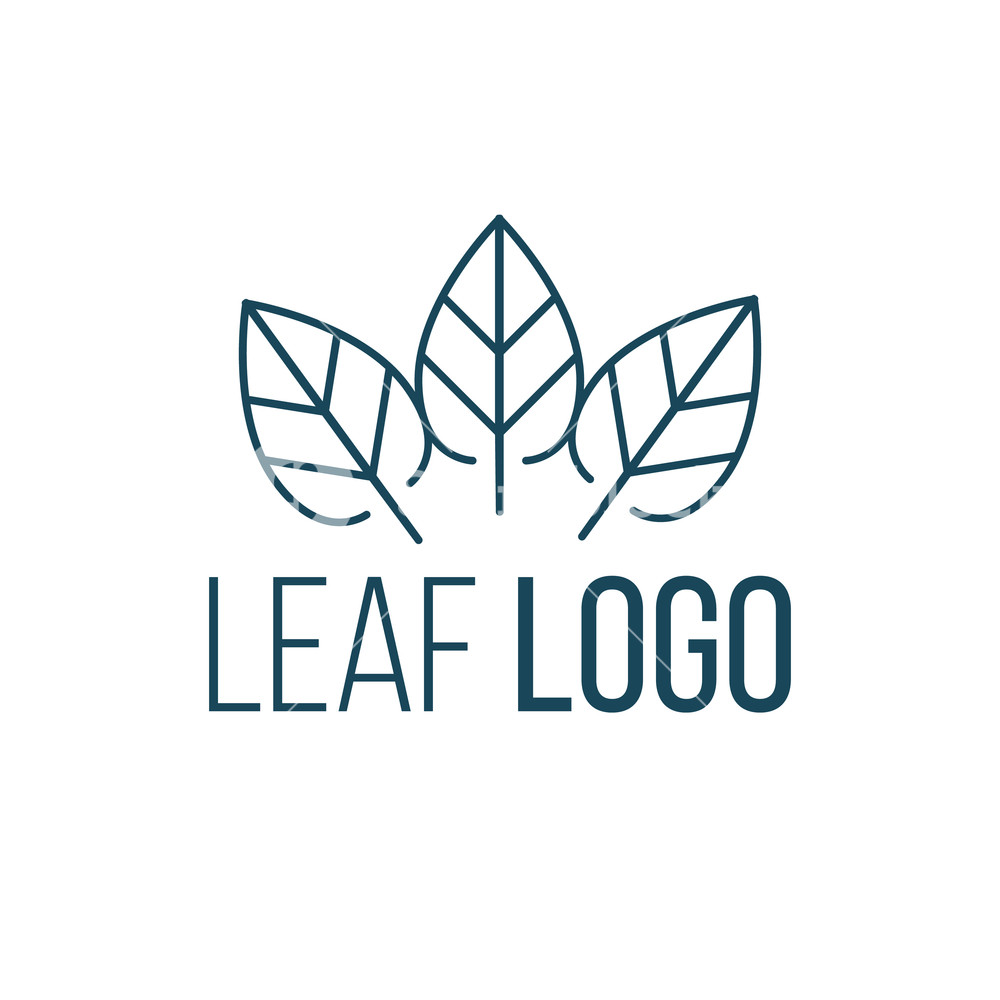 1000x1000 Three Leaves Logo Icon Vector Design Landscape Design, Garden
