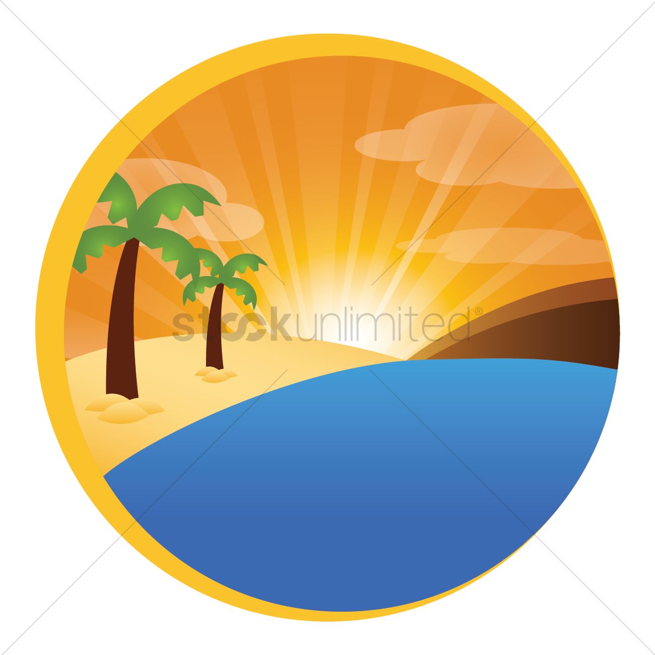 1300x1300 Landscape Icon Vector Image