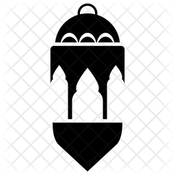 256x256 Islamic Lantern Icon Of Glyph Style