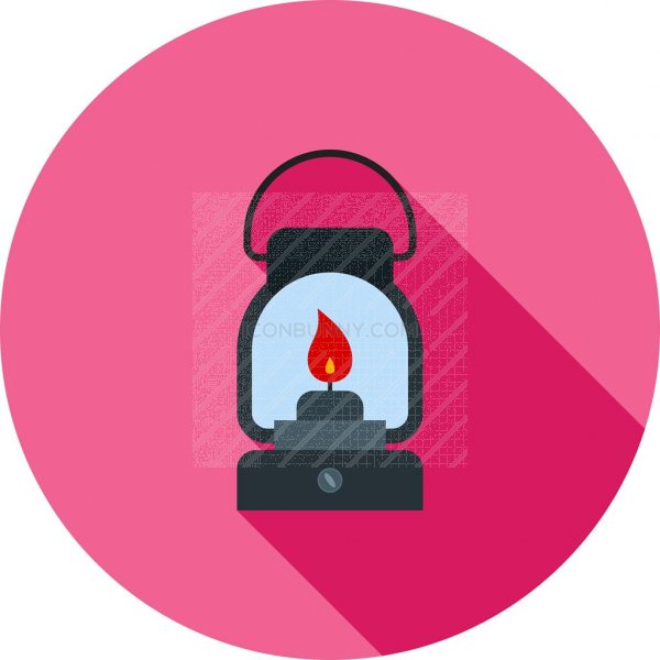 600x600 Lantern Flat Shadowed Icon