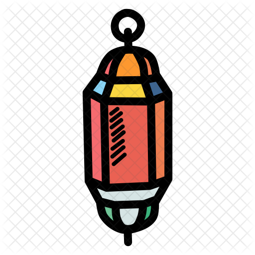 512x512 Lantern Icon Of Colored Outline Style