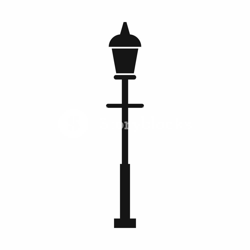 1000x1000 Lantern Icon In Simple Style Light Symbol Isolated Vector