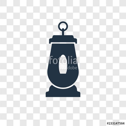 500x500 Lantern Icon Vector Isolated On White Background, Logo Concept