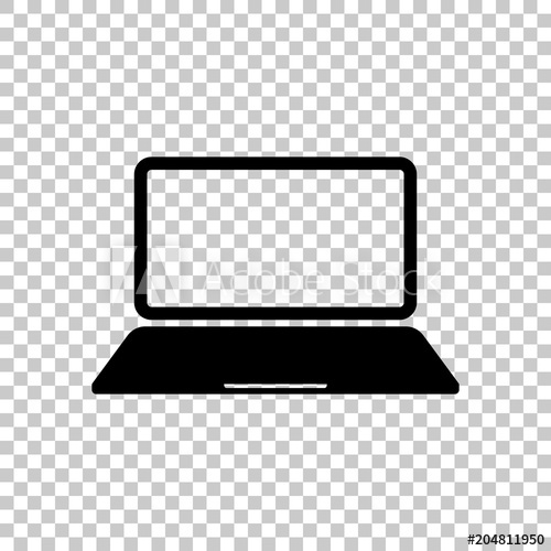 500x500 Laptop Or Notebook Computer Icon On Transparent Background