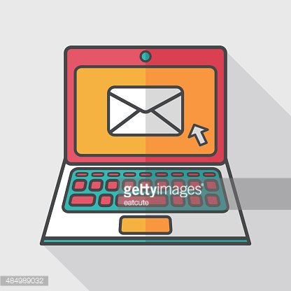 416x416 Laptop Flat Icon With Long Premium Clipart