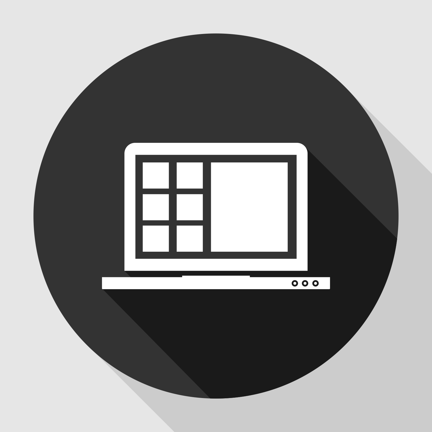 1500x1500 Vector For Free Use Laptop Flat Icon