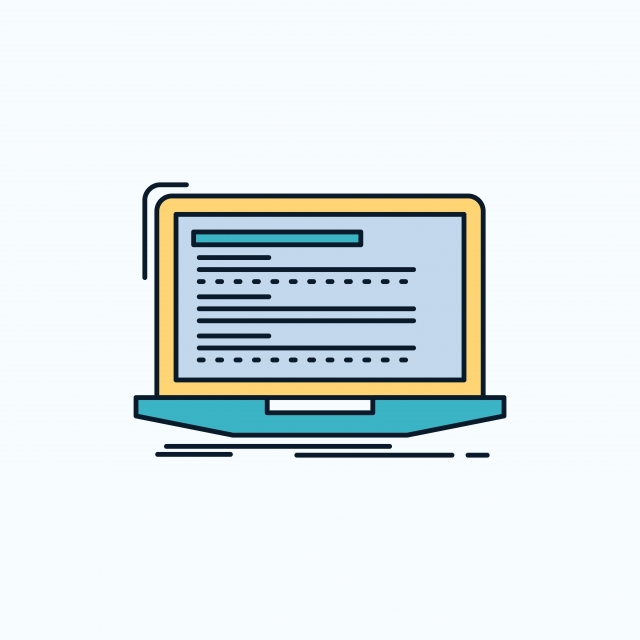 640x640 Code Coding Computer Monoblock Laptop Flat Icon Green And Y, App