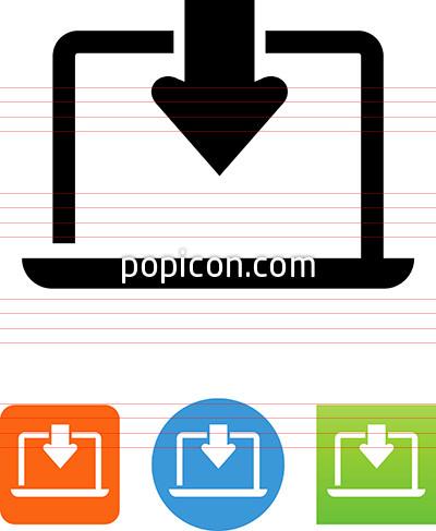 400x487 Install To Laptop Icon