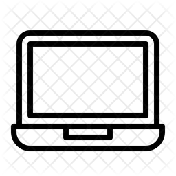 256x256 Laptop Icon Of Line Style