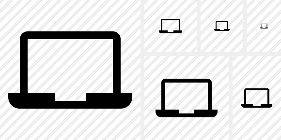 580x290 Laptop Icon Symbol Black Professional Stock Icon And Free Sets