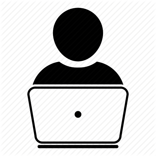 512x512 Computer, Human, Laptop, Person, User Icon