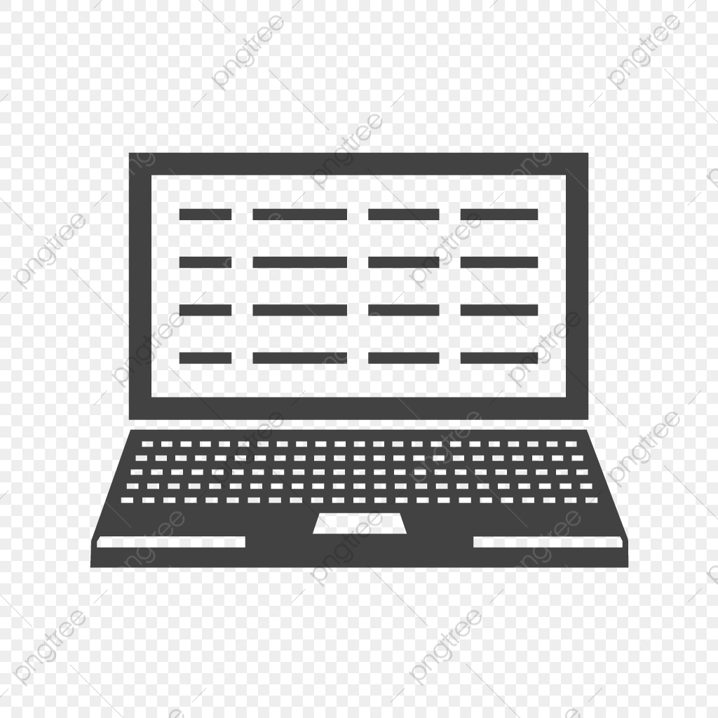 1024x1024 Laptop Glyph Black Icon, Laptop, Notebook, Pc Png And Vector