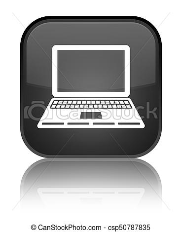 369x470 Laptop Icon Special Black Square Button Laptop Icon Isolated